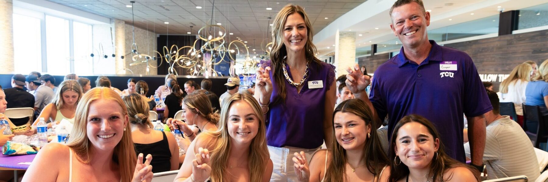 First-year students in the class of 2029 attend the Welcome Home Dinner